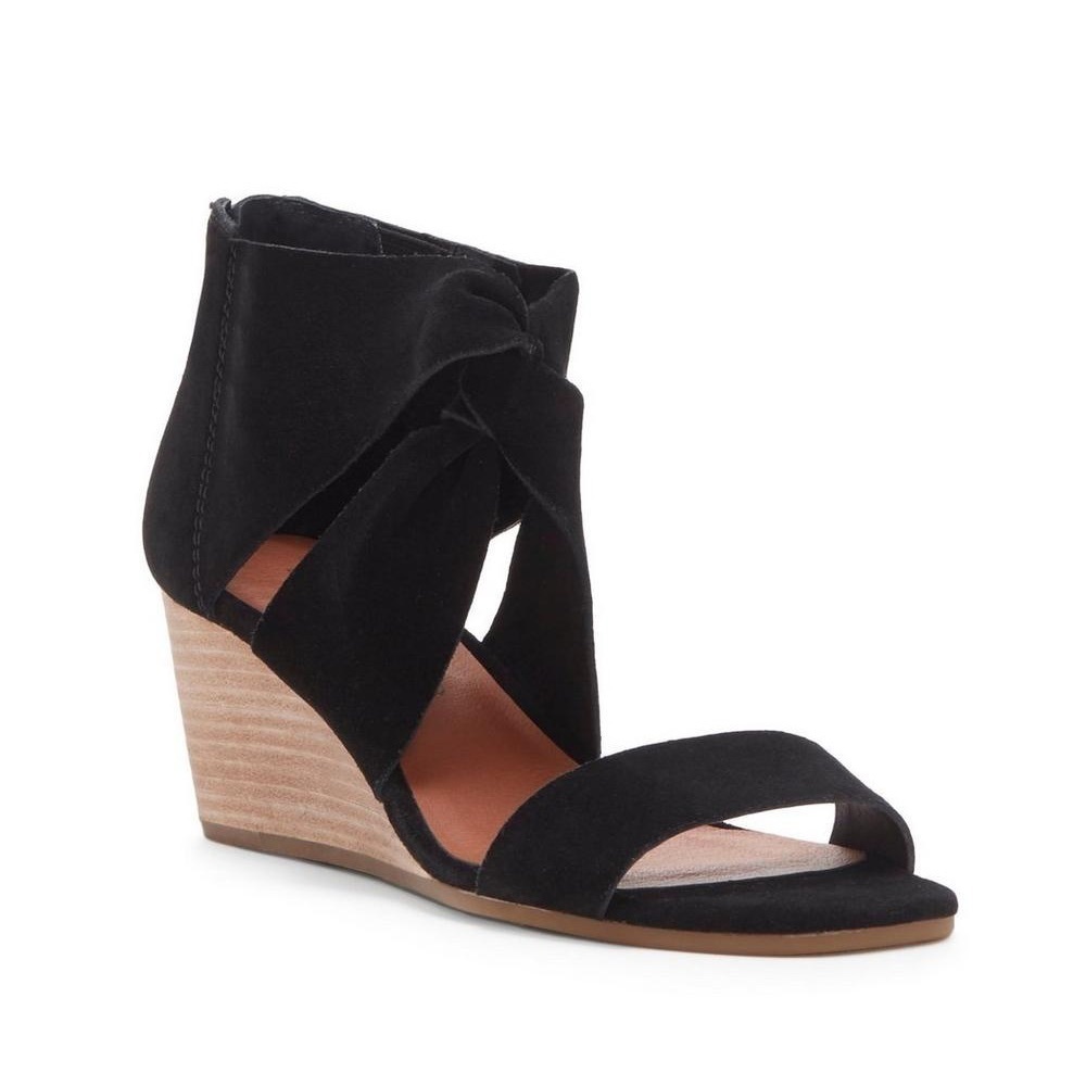 Lucky Brand Tammanee Suede Leather Wedge
